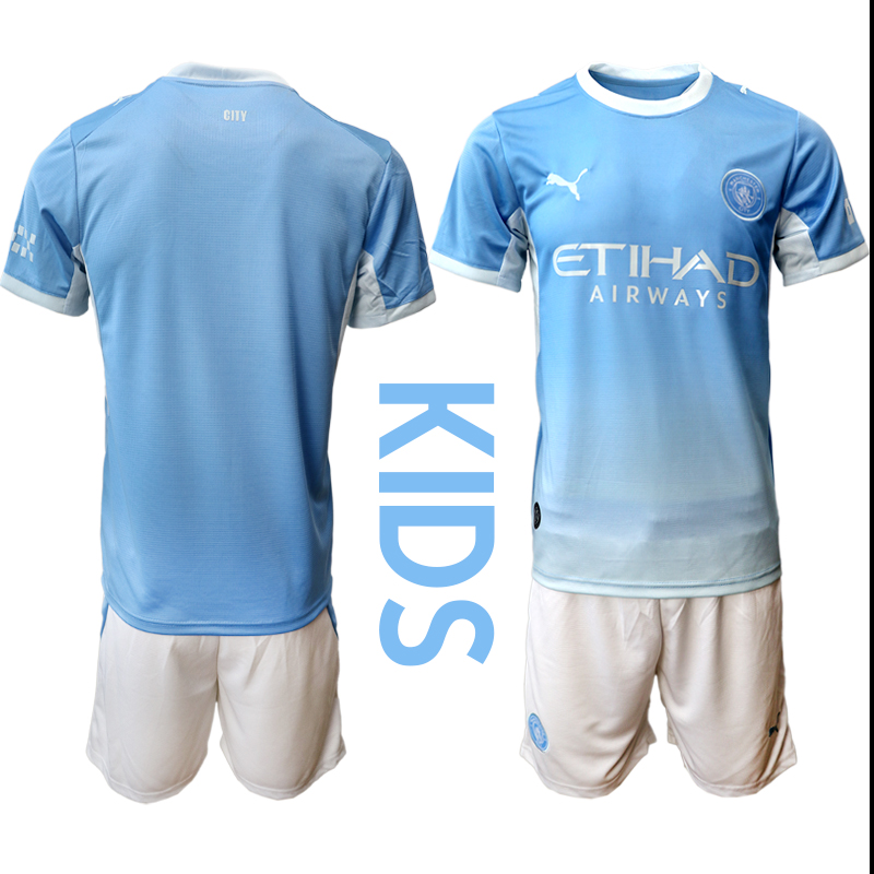 Youth Manchester City home 2026 Soccer jersey
